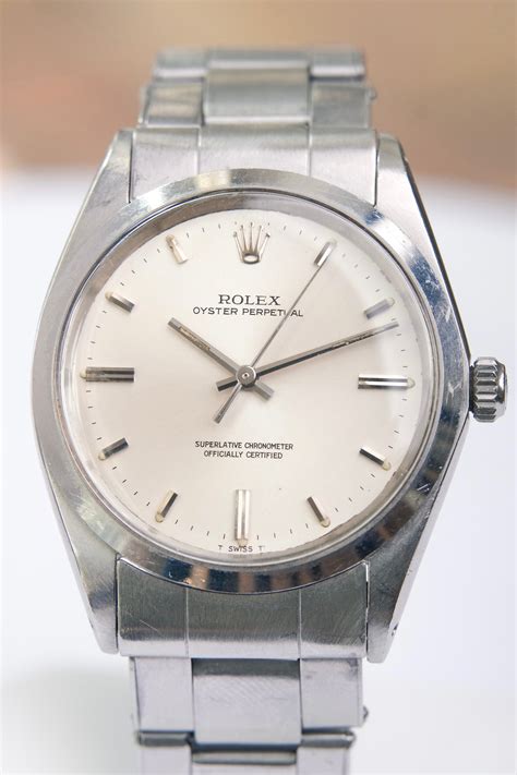 Rolex Vintage 1960's Oyster Perpetual Date Watch With 